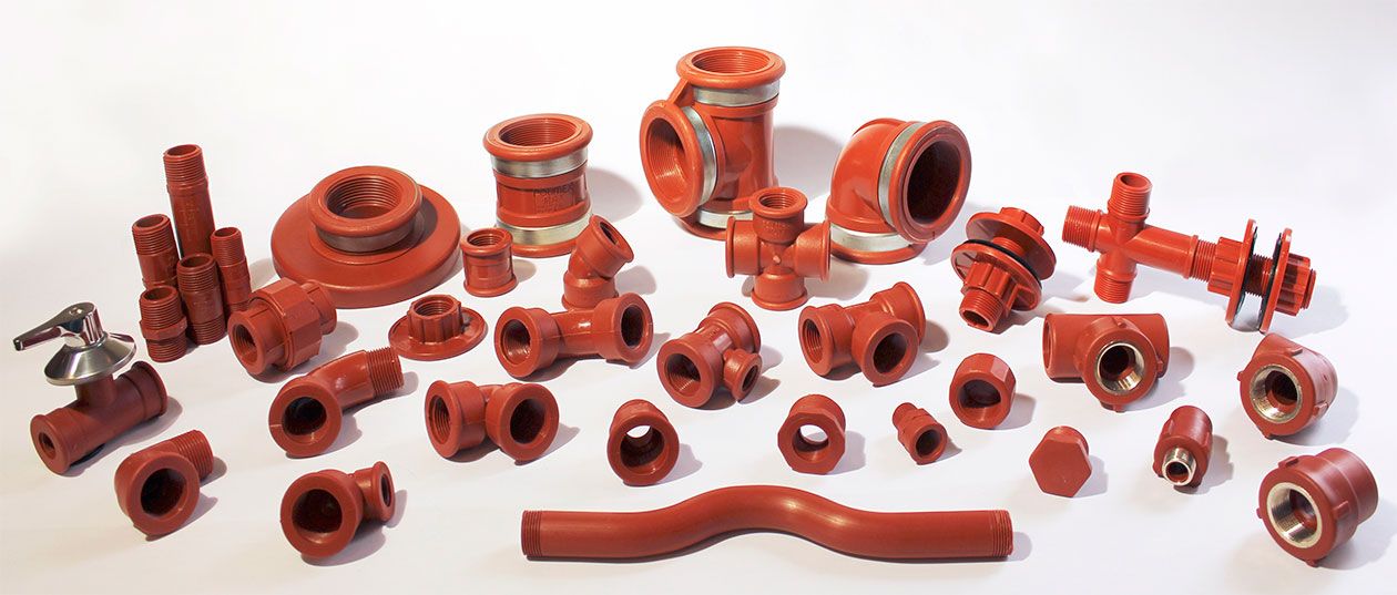Piezas y accesorios grandes roscados para instalaciones sanitarias